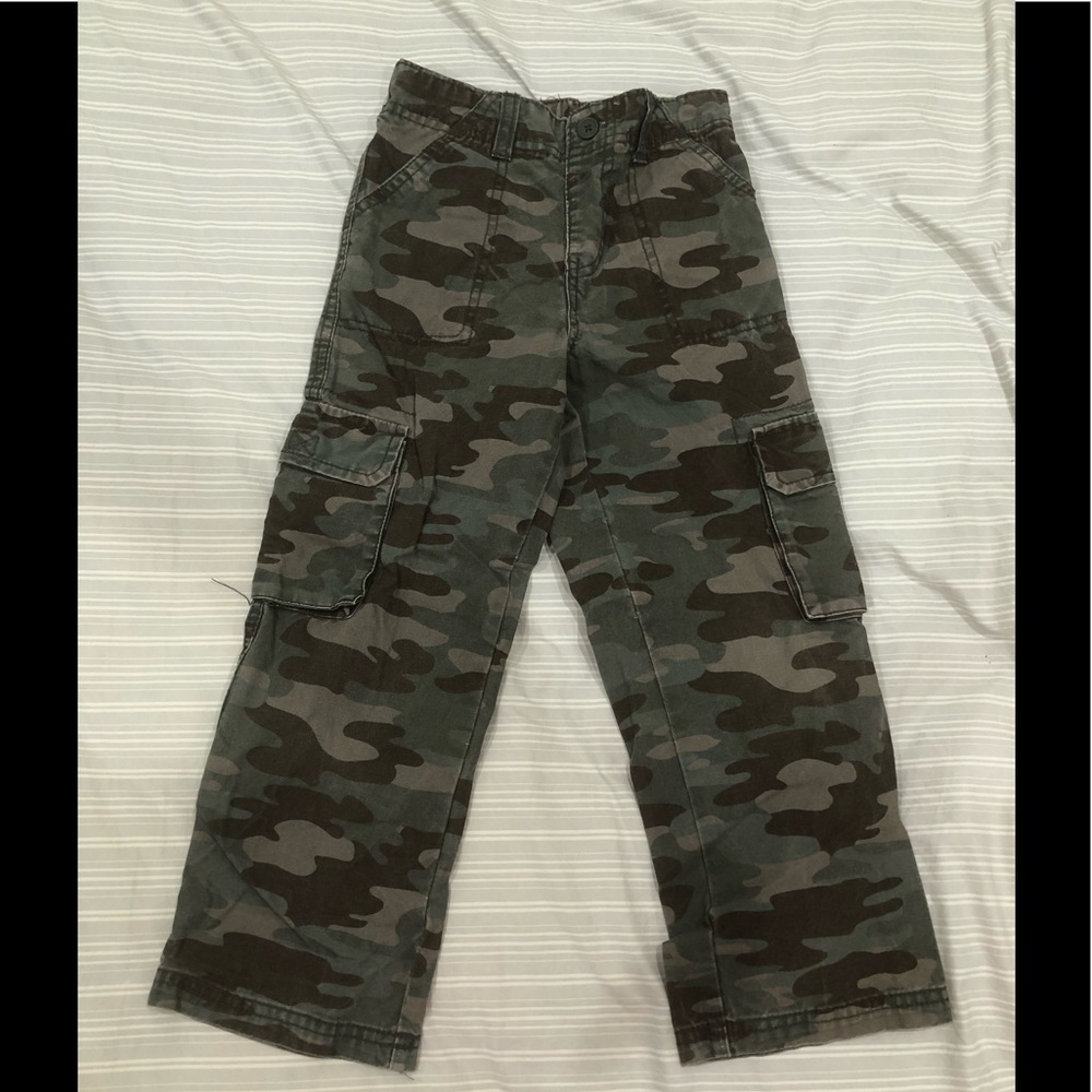 Kids Army Print Pants